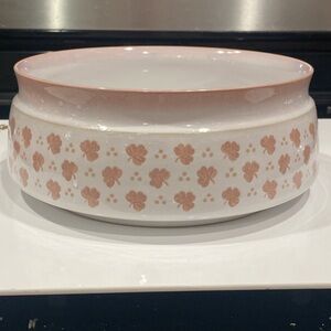 Denby Falling Leaves Serving Bowl Fine Stoneware England Size: 7 3/4" x 3" VTG